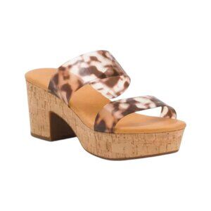 CHOCOLAT BLU Leopard Valo Heeled Sandals
